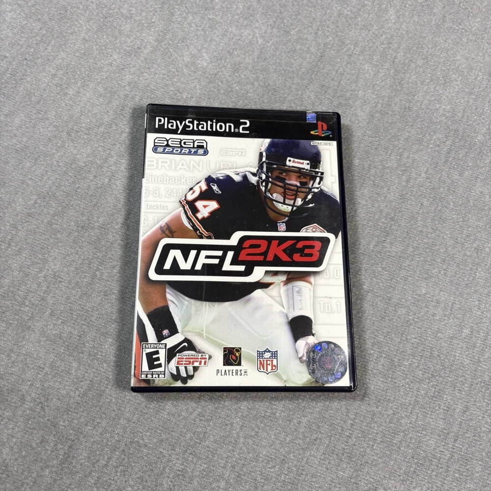 NFL 2K3 Sony PlayStation 2 PS2 Sega Sports Football Game with Manual Rated E
